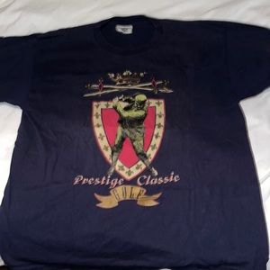 Navy blue golf graphic tee-shirt